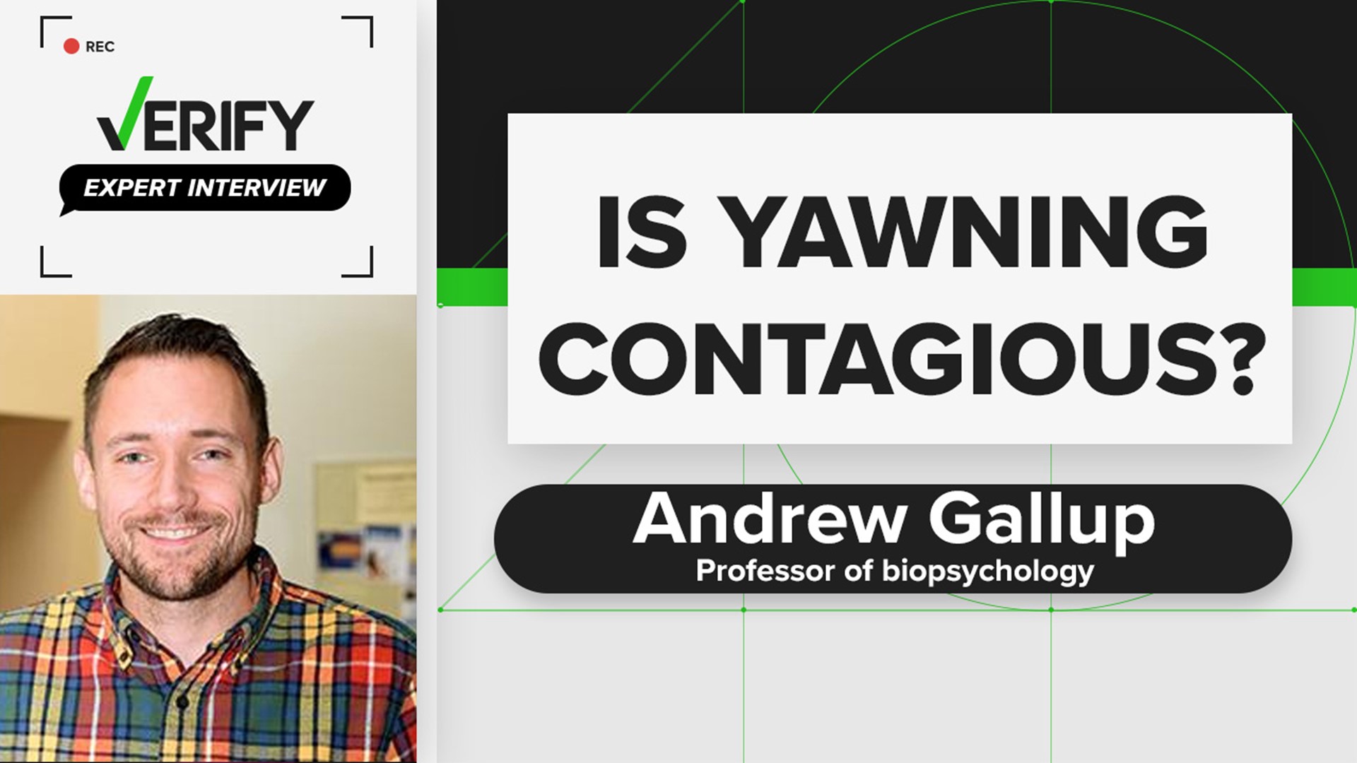 Andrew Gallup, a professor of biopsychology at SUNY Polytechnic Institute, talks with VERIFY about whether yawning is contagious.