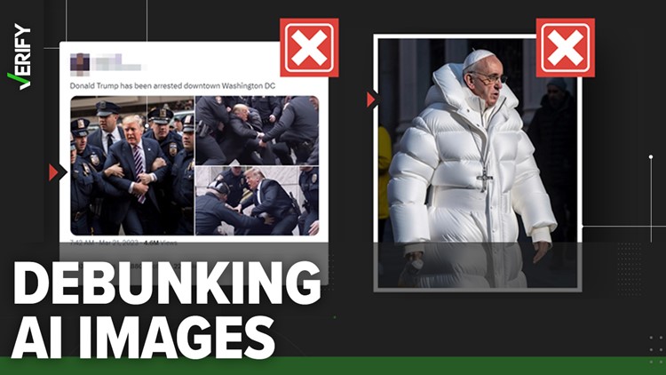 Debunking fake AI images of Pope Francis, Trump