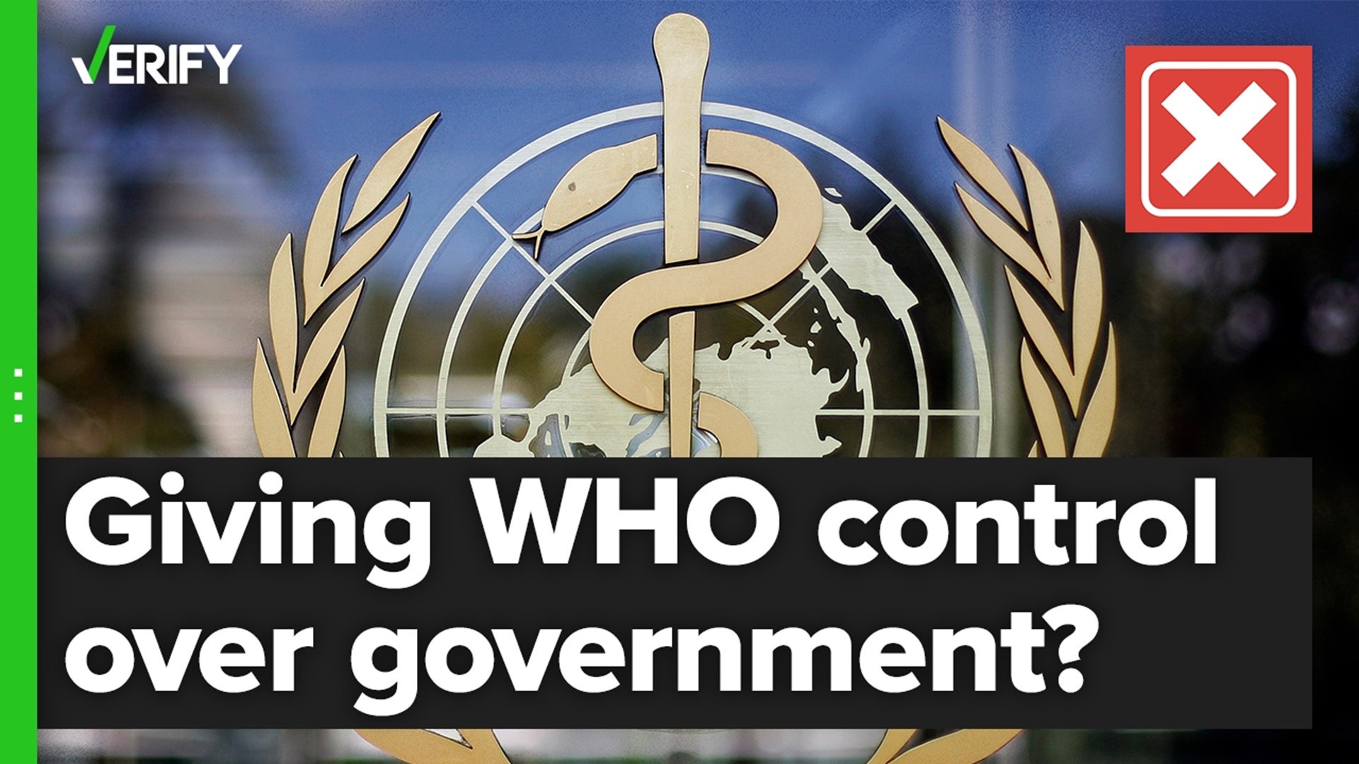 Proposed amendments to international health regulations covered by the World Health Organization does not grant the WHO any new powers over countries.