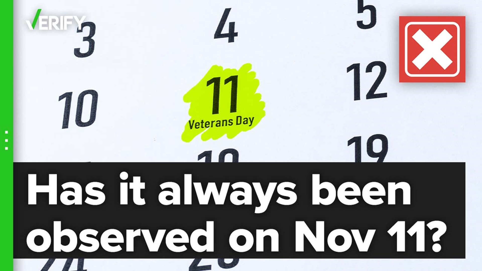 Veterans Day started on Nov. 11, 1938, as Armistice Day to honor veterans of WWI