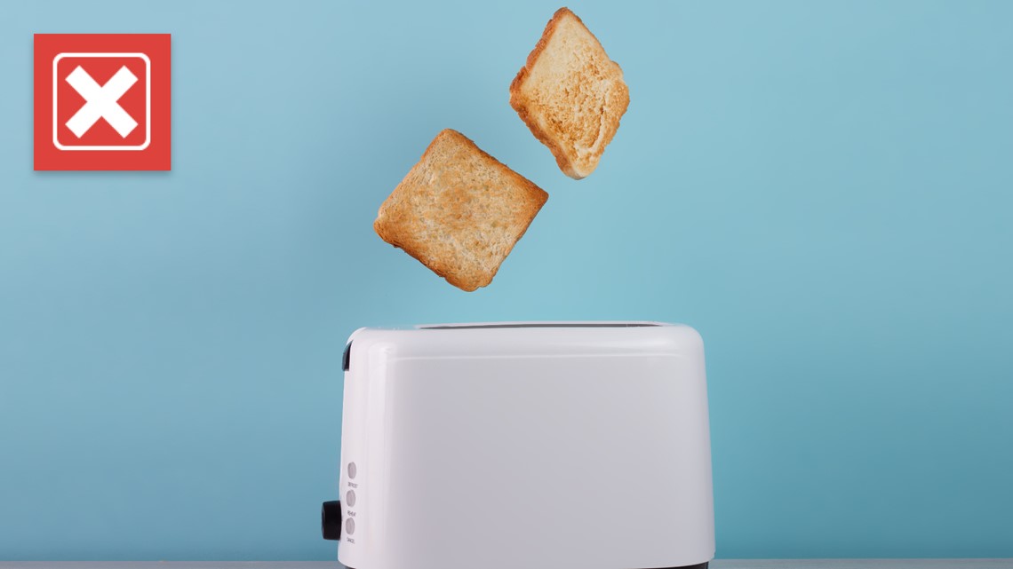 No, the dial on a toaster does not indicate minutes, like viral video claims