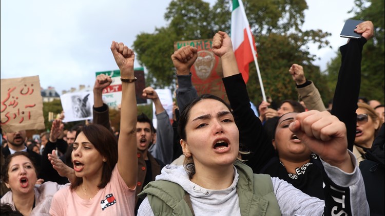 Protestors rally support worldwide for women in Iran