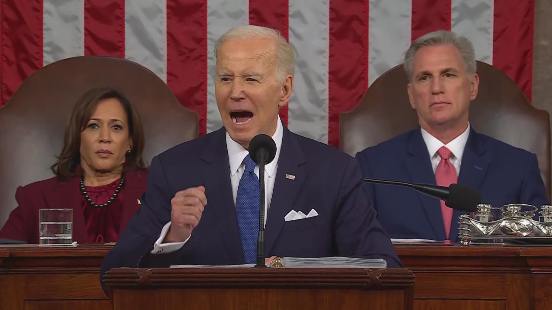 President Biden finished his 2nd State of the Union address by declaring he has "never been more optimistic about the future of America."