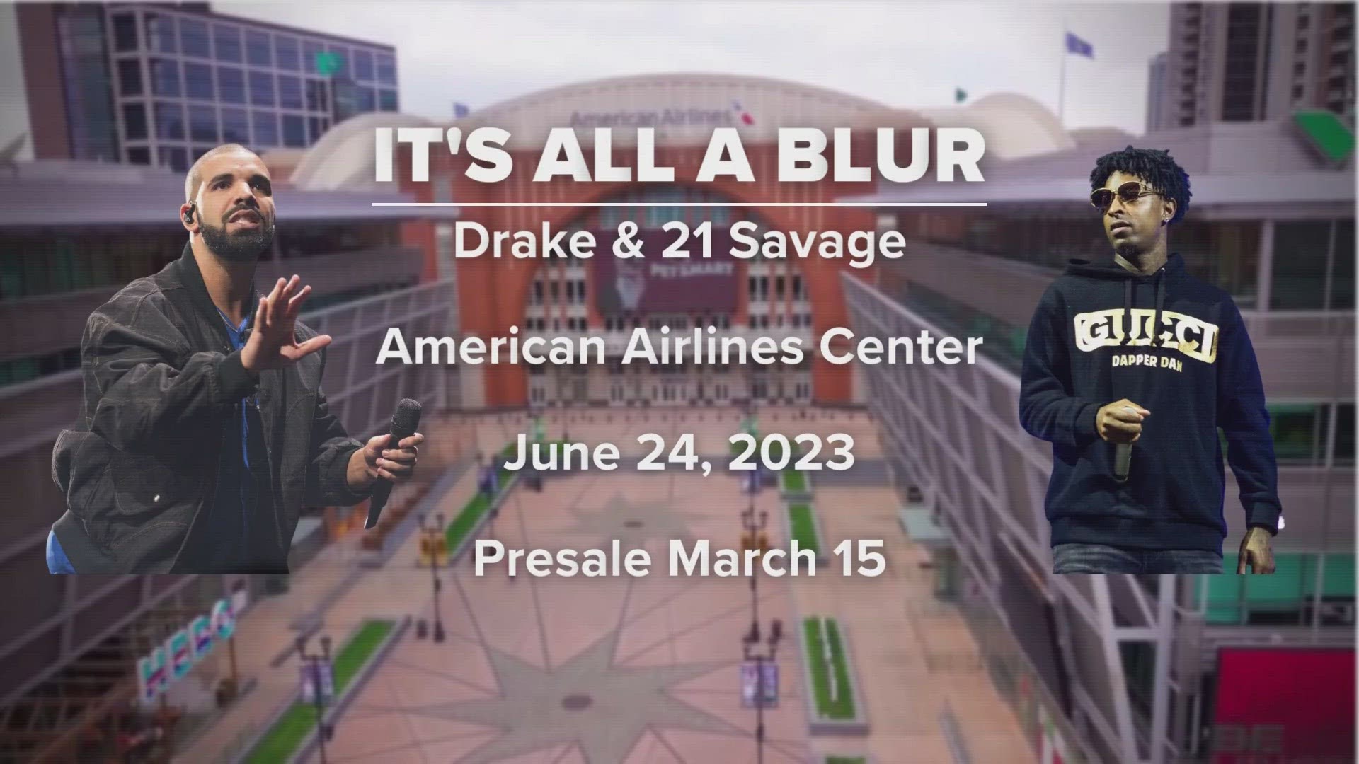 The two rappers will stop in Houston and Dallas this summer during their "It's All A Blur" tour.