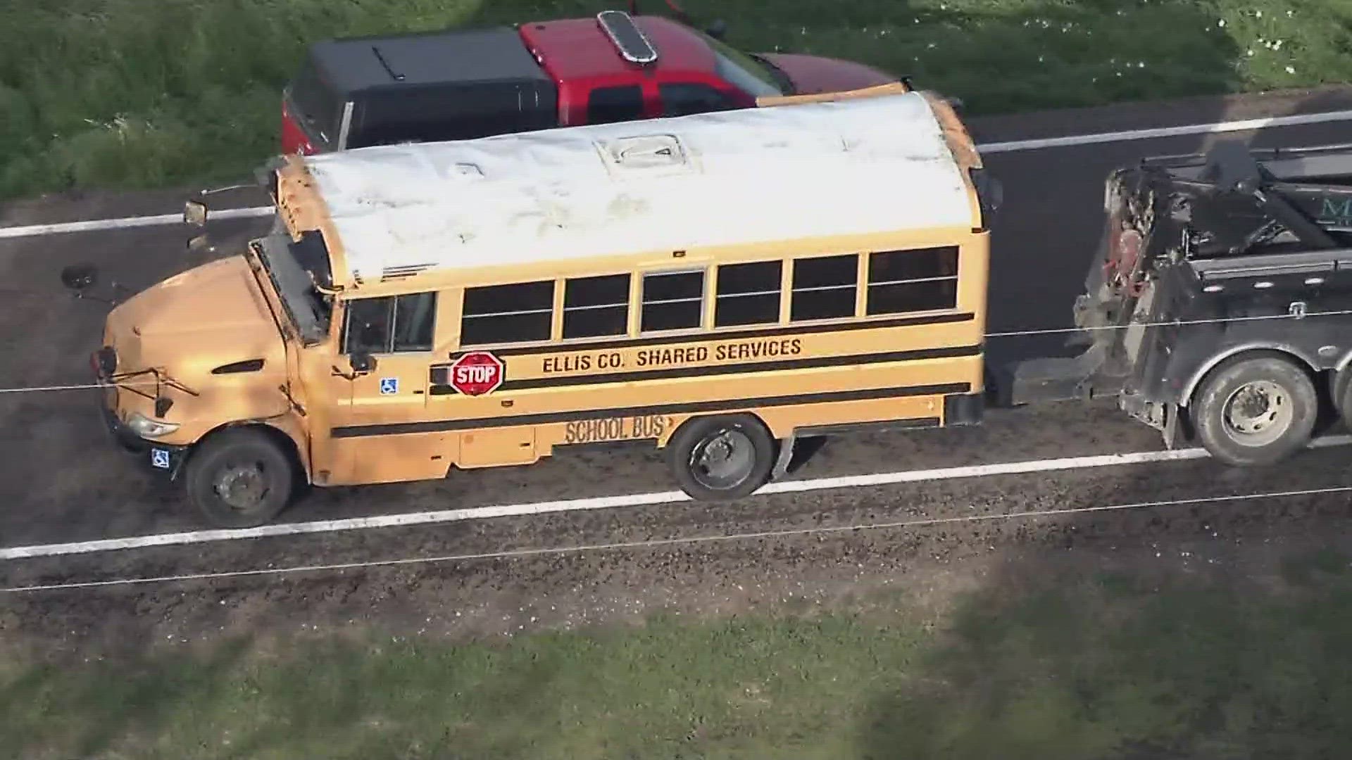 Student injured after Ellis County school bus crash | myfoxzone.com