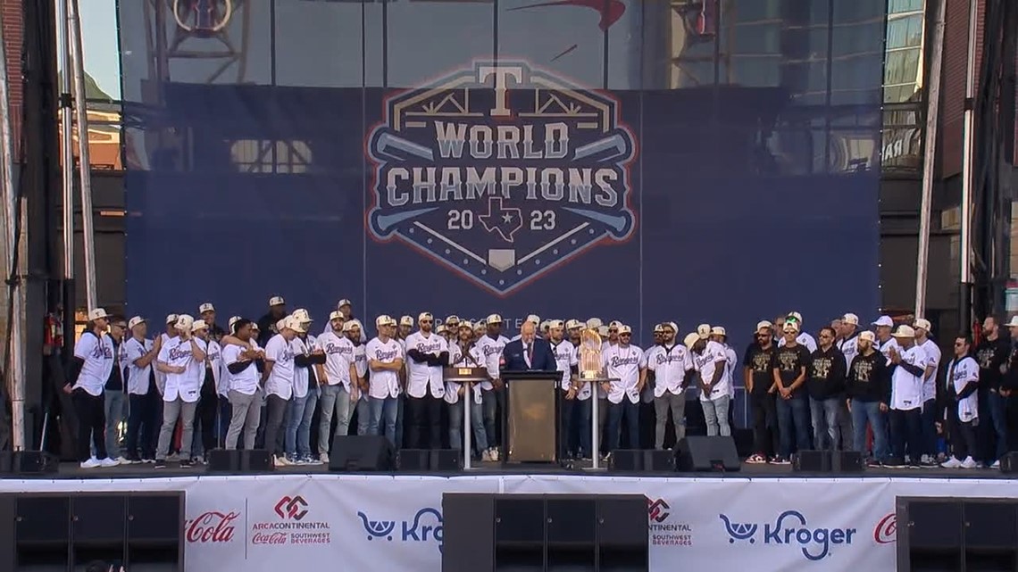 WATCH Texas Rangers World Series parade