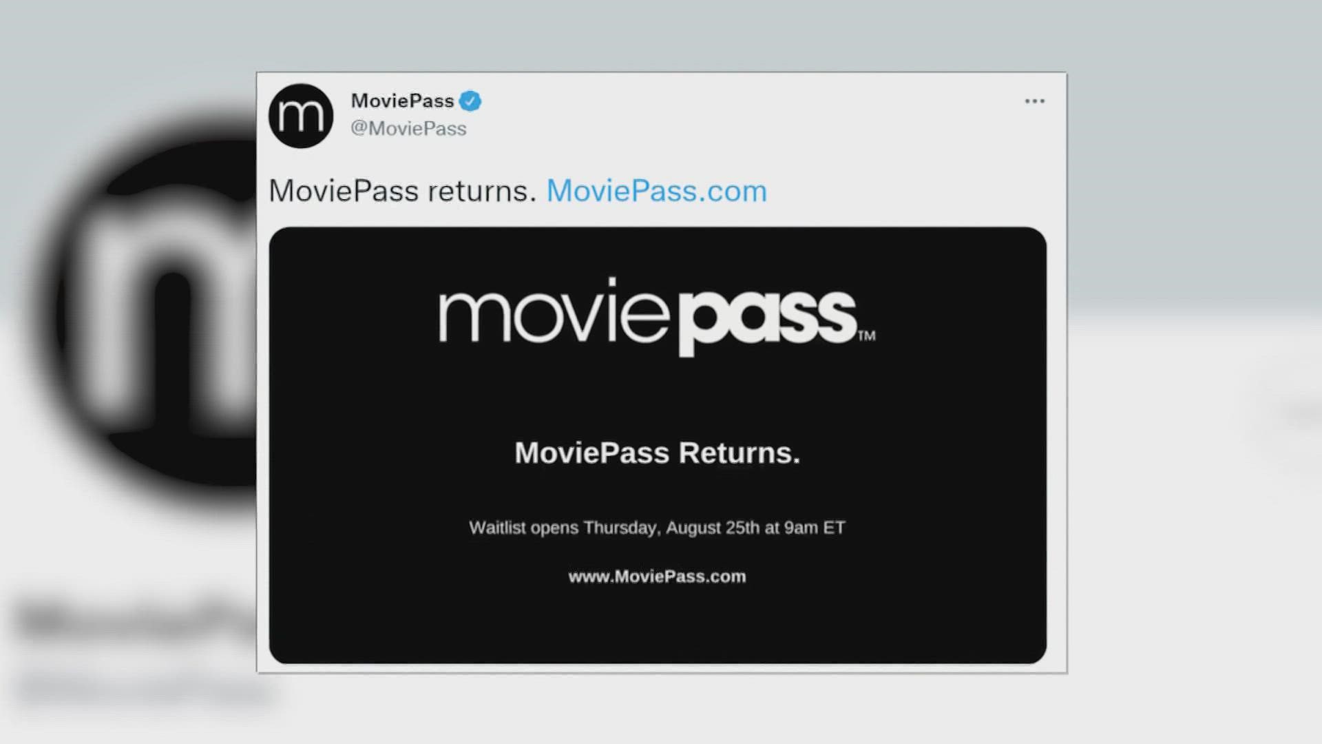 The new beta version of MoviePass will launch this Labor Day with different pricing tiers.