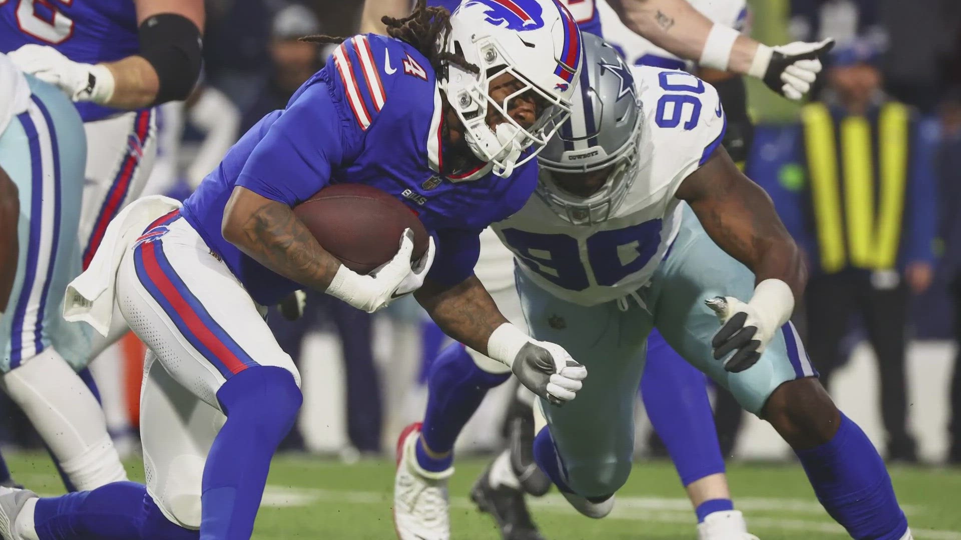 The Buffalo Bills beat Dallas 31-10 on Sunday, ending the Cowboys' five-game winning streak.