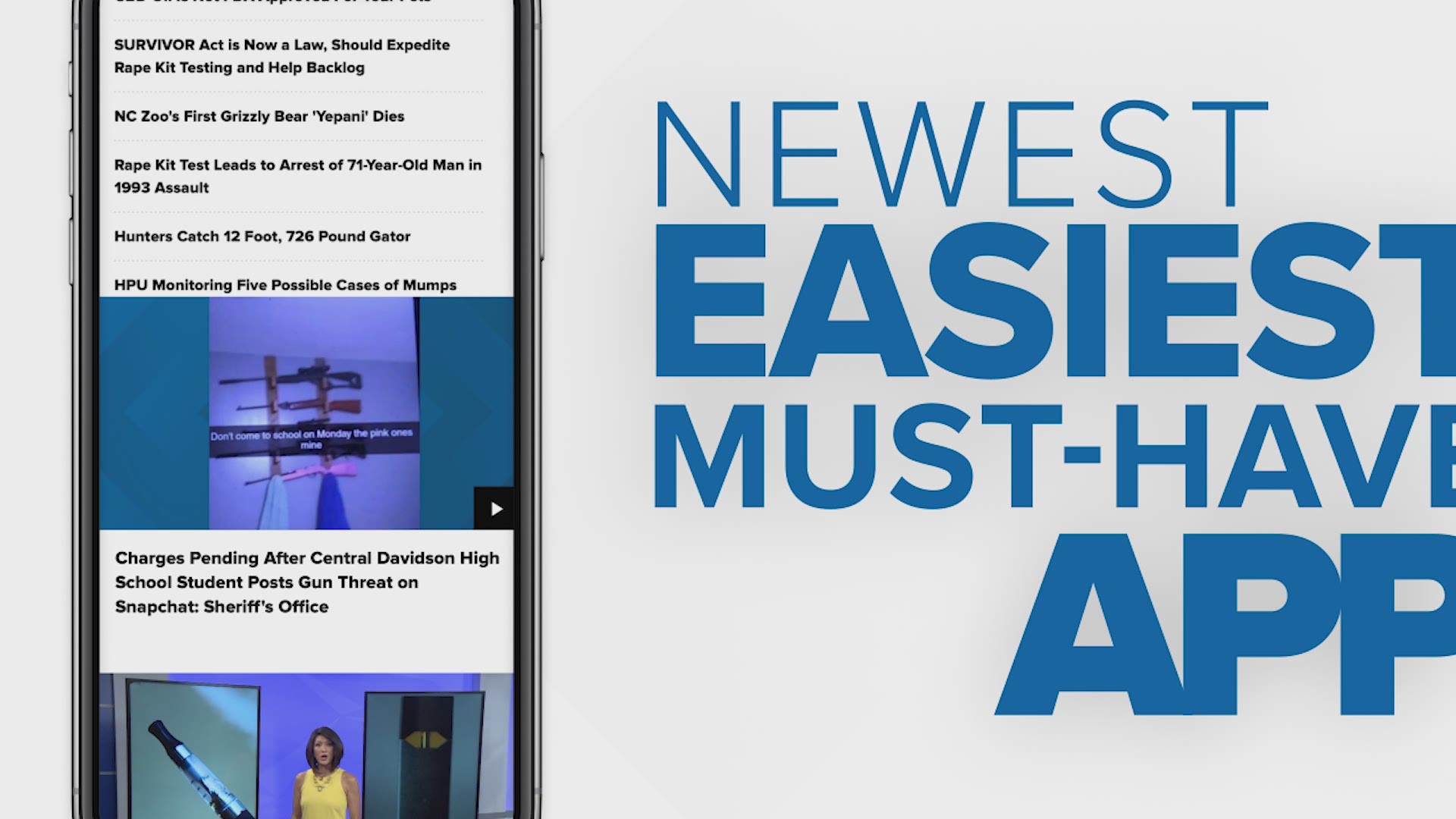 It's here, it's free and it's appalicious! We're talking about the new WFMY News 2 App.