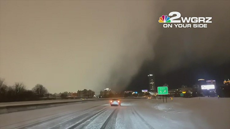 Cool video: Watch as a lake effect snow band washes over Buffalo