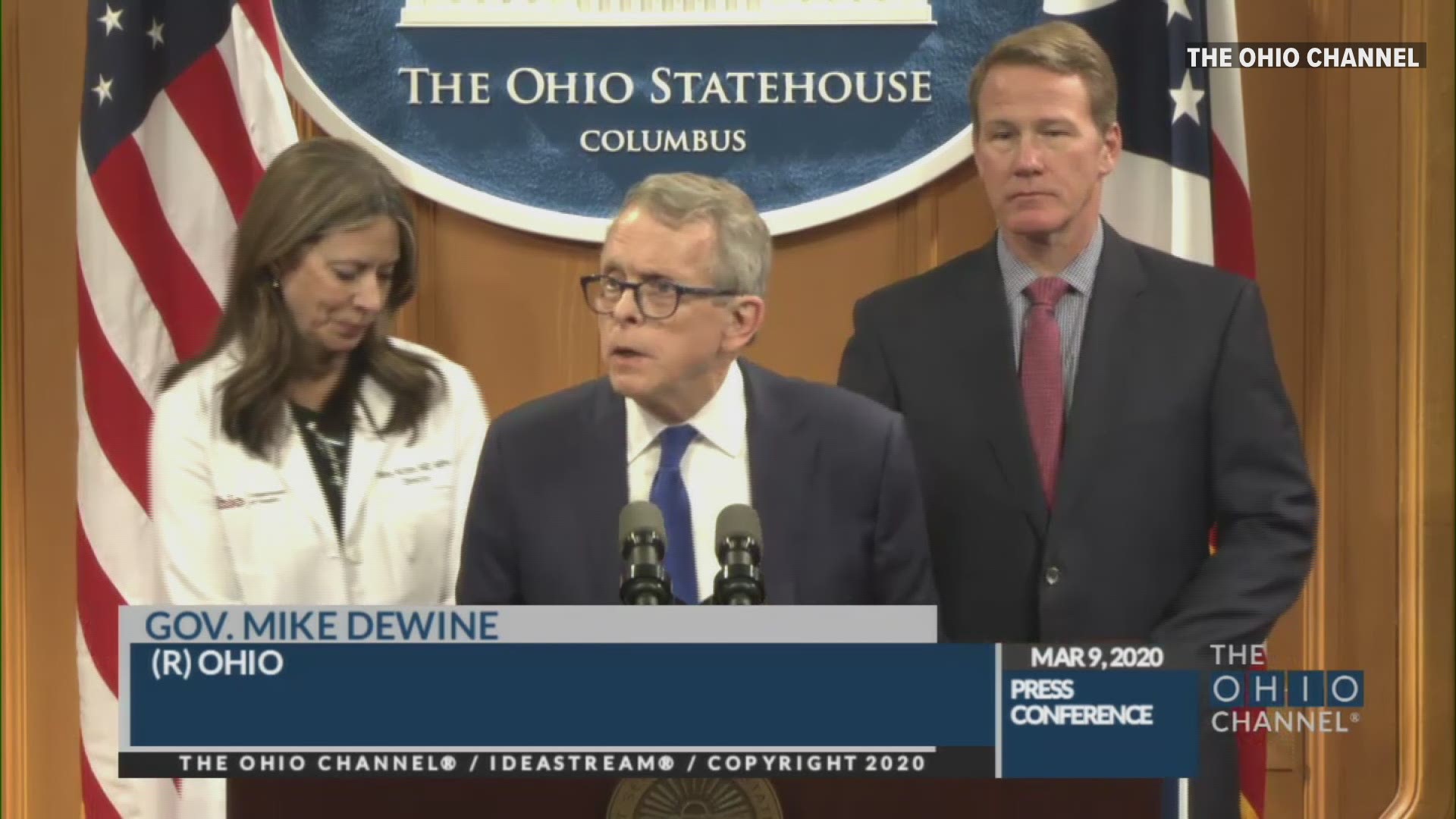 Ohio Governor Mike DeWine has confirmed that there are now three cases of coronavirus in the state. All three of the cases are from Cuyahoga County.