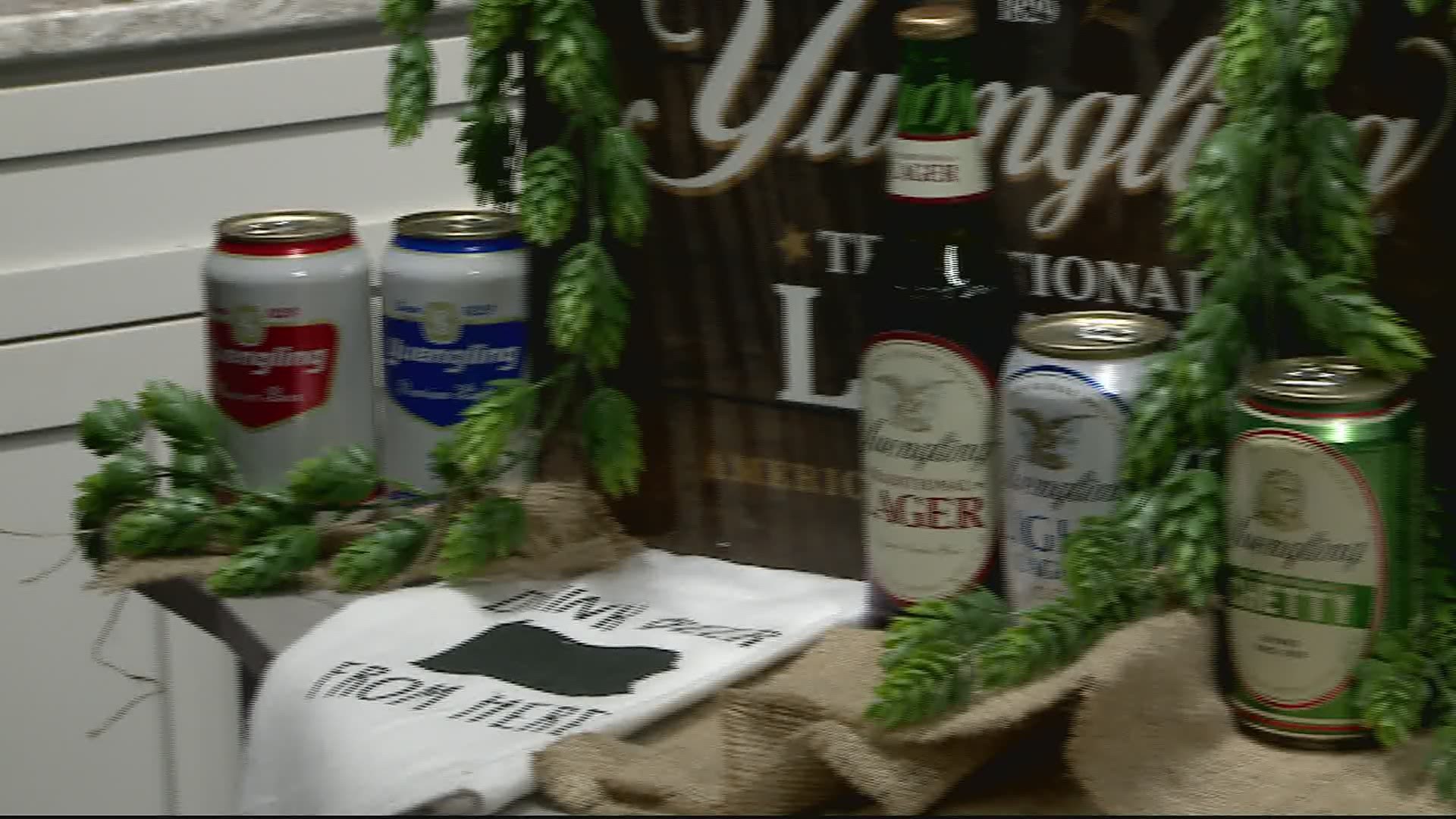 Vicki Stambaugh from Brewery Products is in the kitchen with their new low-cal treat, Yuengling Flight!