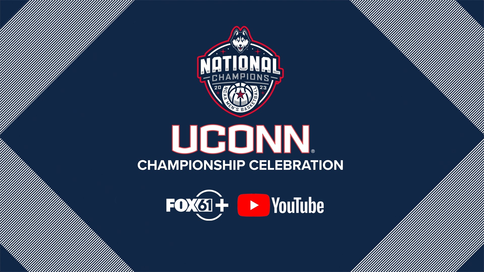 The UConn men's basketball team celebrated after winning the NCAA Div. 1 Championship.
