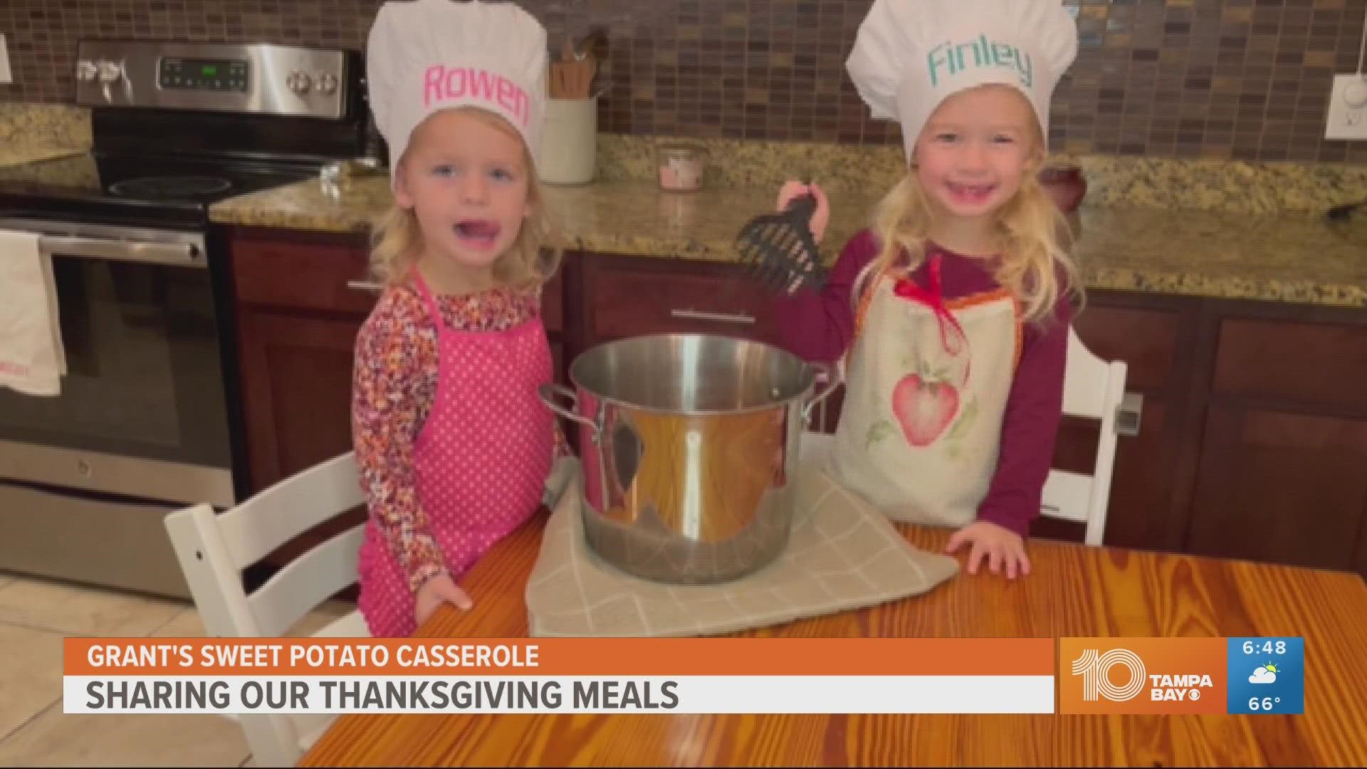 Grant and his daughters invite us into their kitchen to make a family Thanksgiving staple.