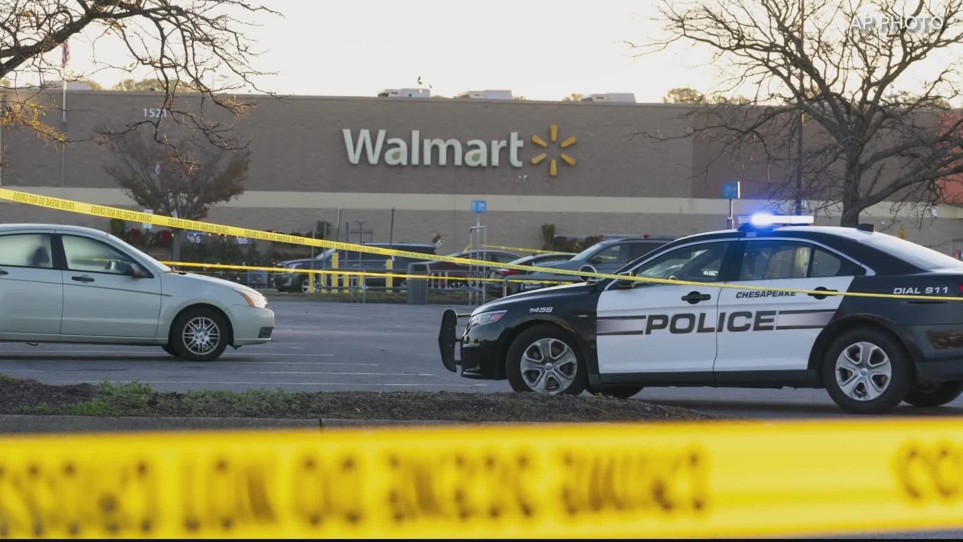 A shooter opened fire in a Walmart in Virginia late Tuesday, leaving six people dead, police said, in the country's second high-profile mass killing in a few days.