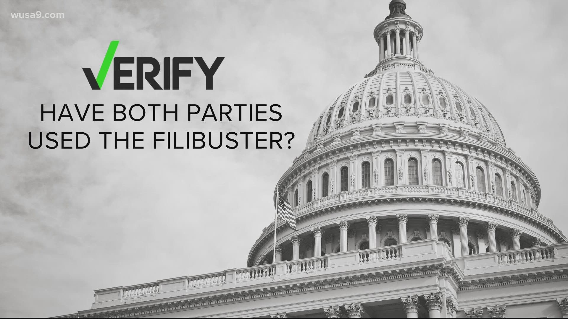 WUSA9 verifies if both Democrats and Republicans use the filibuster. The answer is yes.